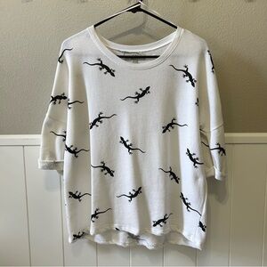 ZARA Trafaluc Lizard Sweater Shirt